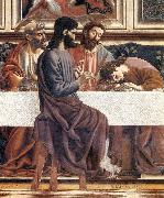 Andrea del Castagno Last Supper (detail) painting
